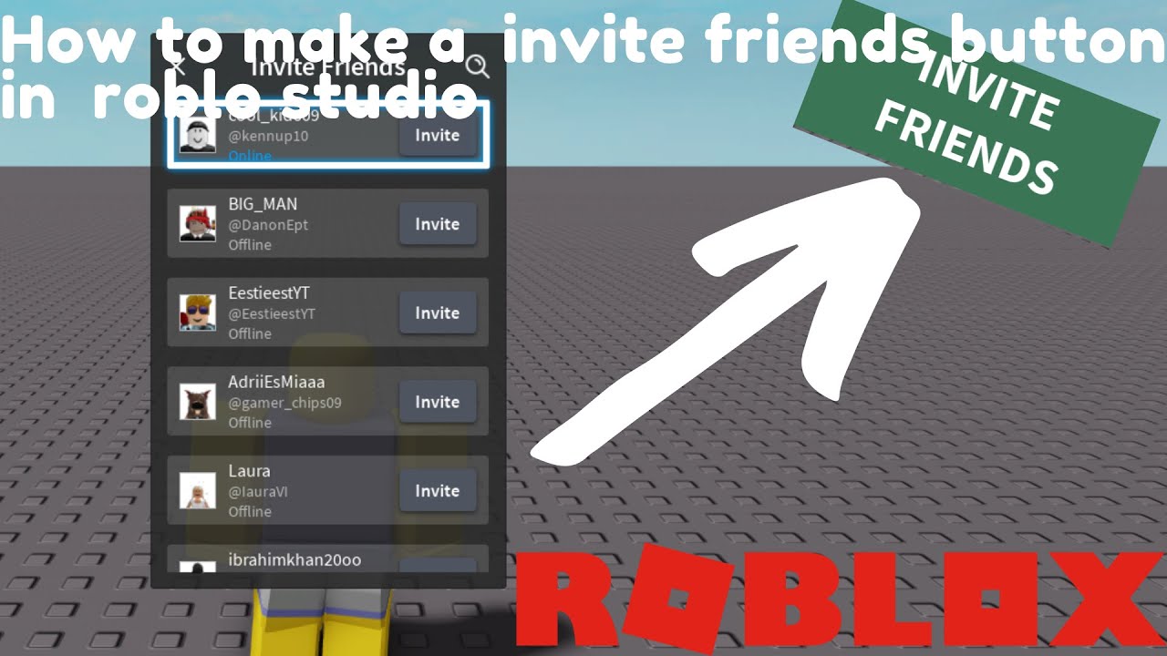 Roblox Studio How To Invite Friends