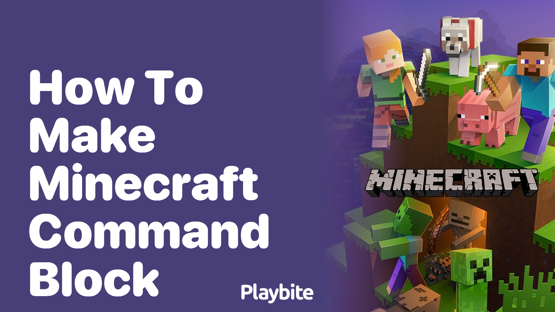 How to Make a Minecraft Command Block - Playbite Command Block Minecraft How To Make