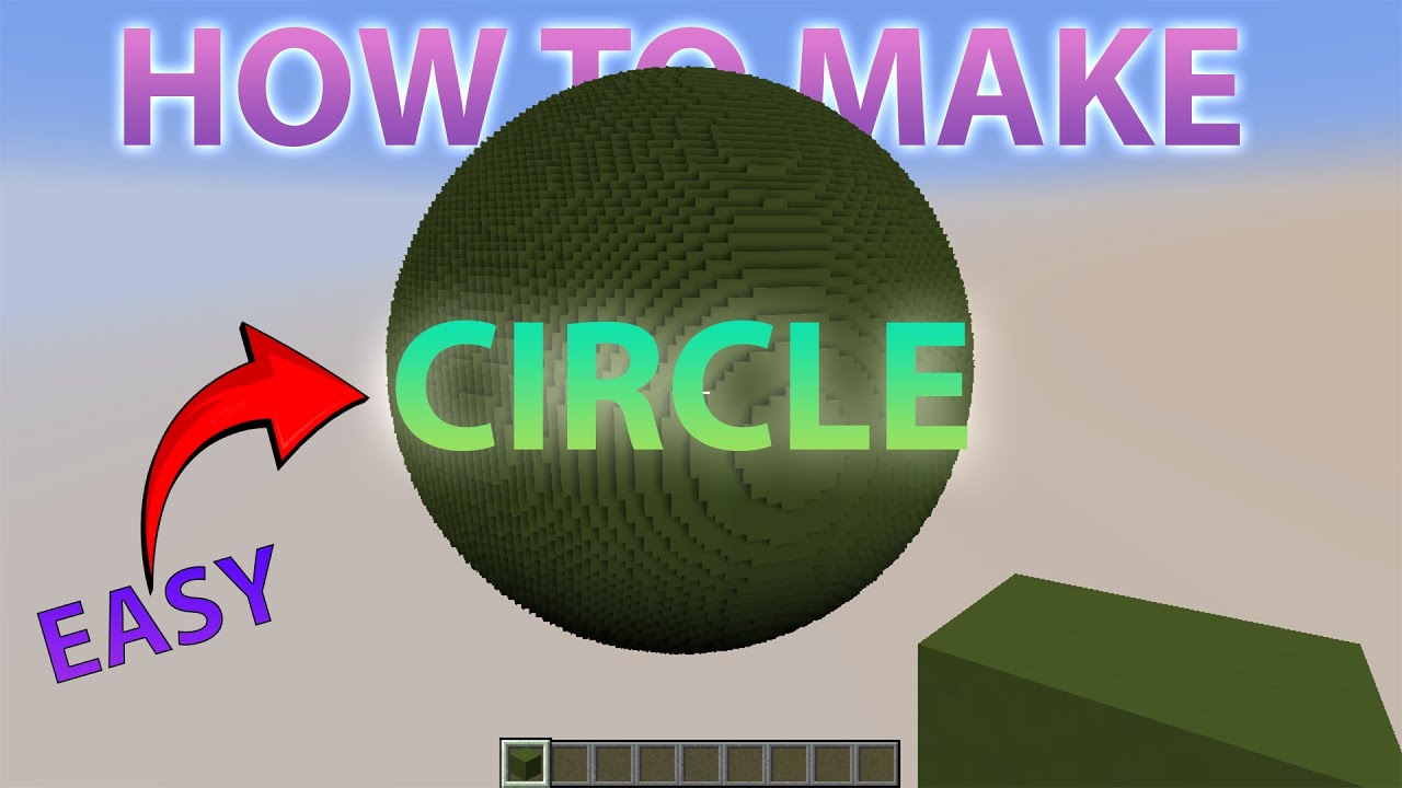 How to Make a Perfect Circle in Minecraft with WorldEdit Mod | Easy How To Make A Circle With Worldedit
