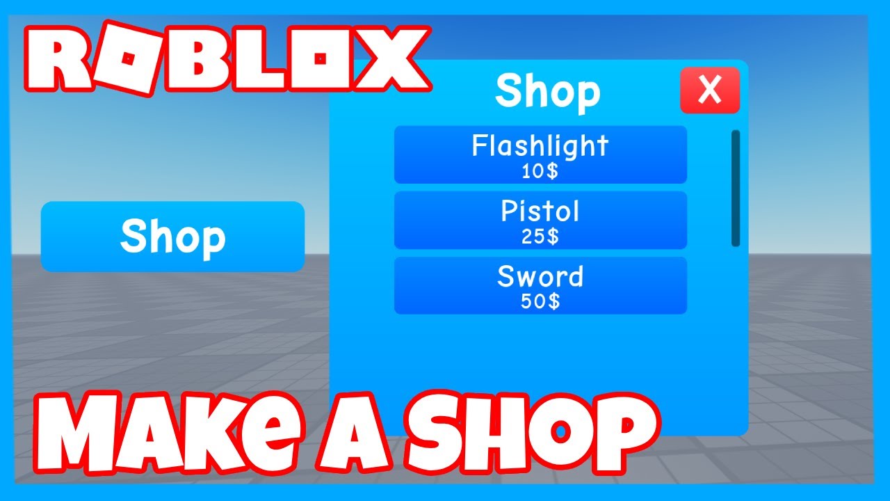 How to make a SHOP in Roblox Studio - YouTube How To Make A Shop In Roblox