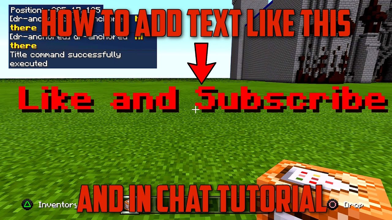 How To Make A Command Block Say Something