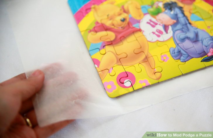 How To Apply Mod Podge To A Puzzle