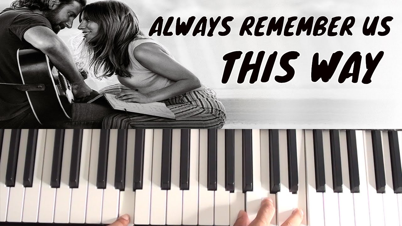 How to play Always Remember Us This Way on Piano - Lady Gaga - A Star Always Remember Us This Way Chords