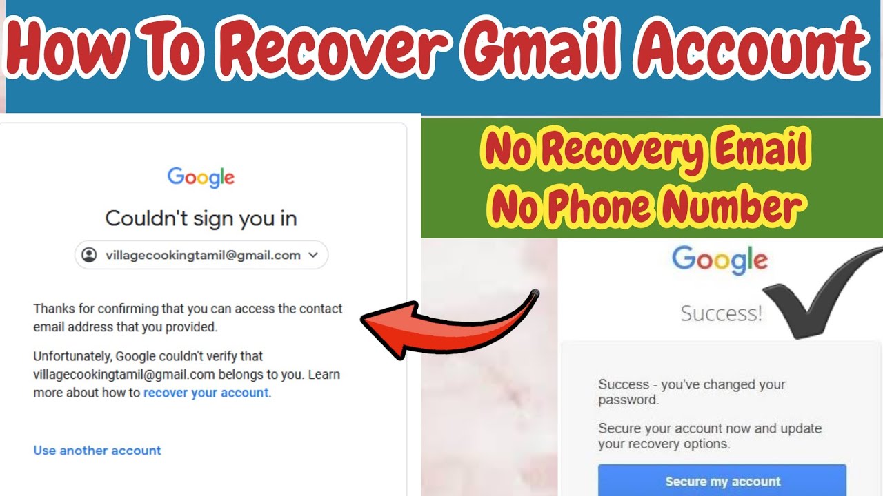 How to recover gmail password without email and phone number।। gmail Gmail Account Recovery Without Phone Number And Email