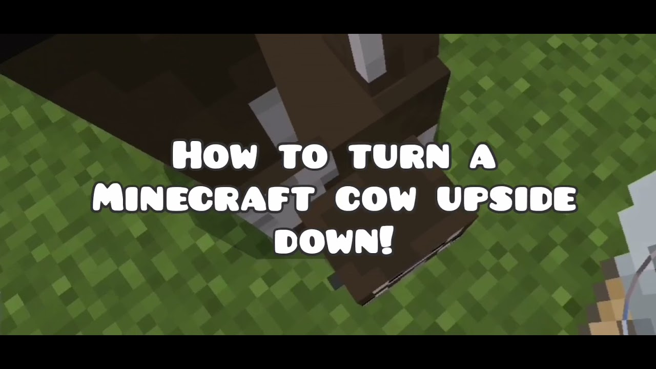 How to turn a Minecraft animal upside down - YouTube How To Turn An Animal Upside Down In Minecraft