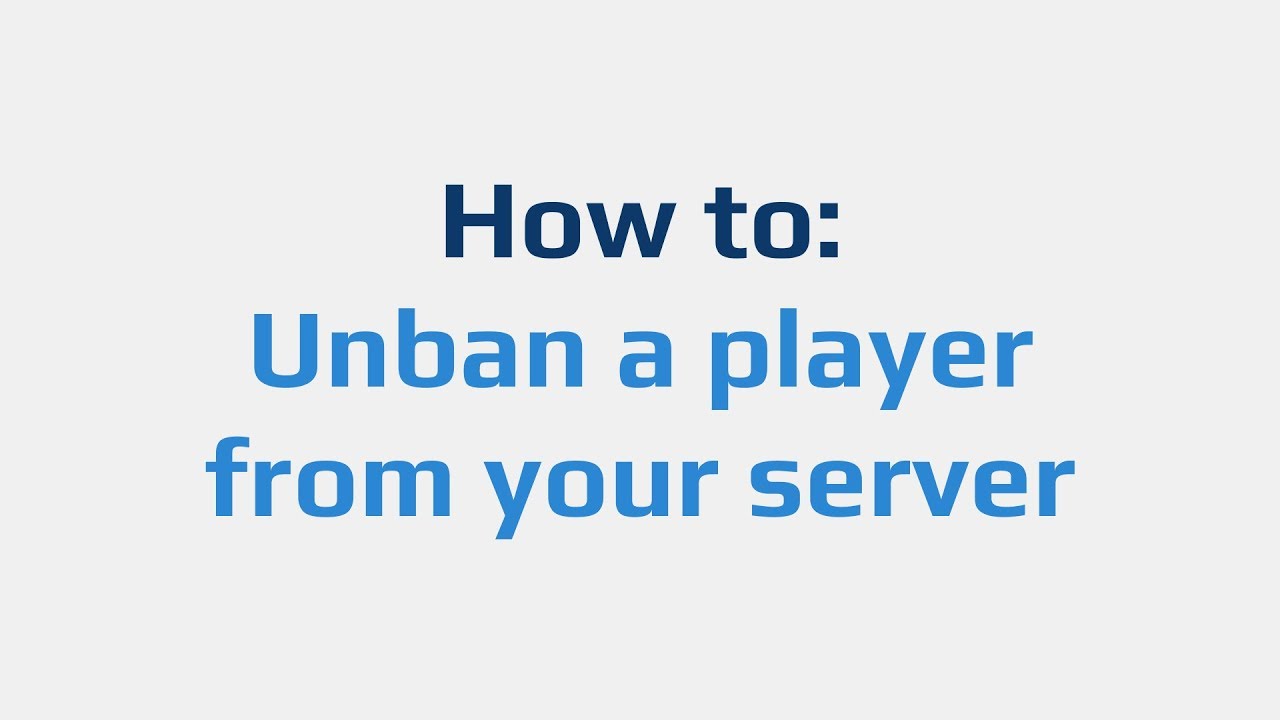 How to: Unban a player from your server - YouTube How To Unban On Aternos
