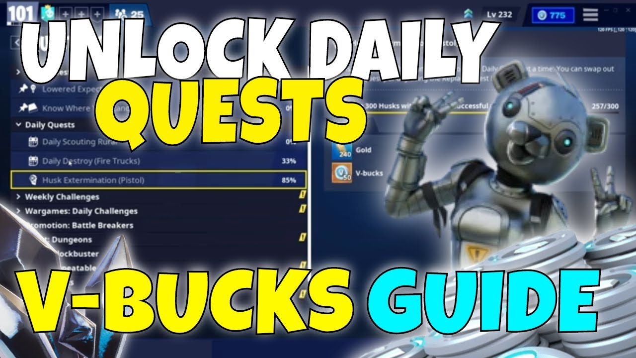 Fortnite Save The World Daily Quests