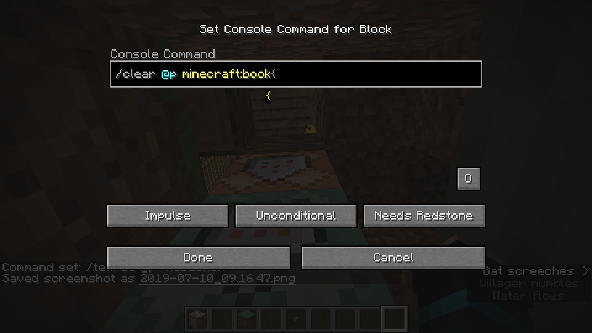 How To Use The Clear Command In Minecraft