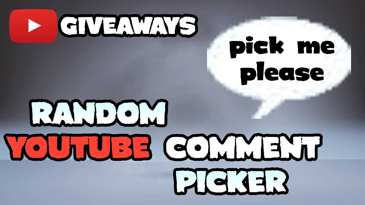 How to use the Random Comment Picker and How it works YouTube GIVEAWAYS Youtube Random Comment Picker Giveaway