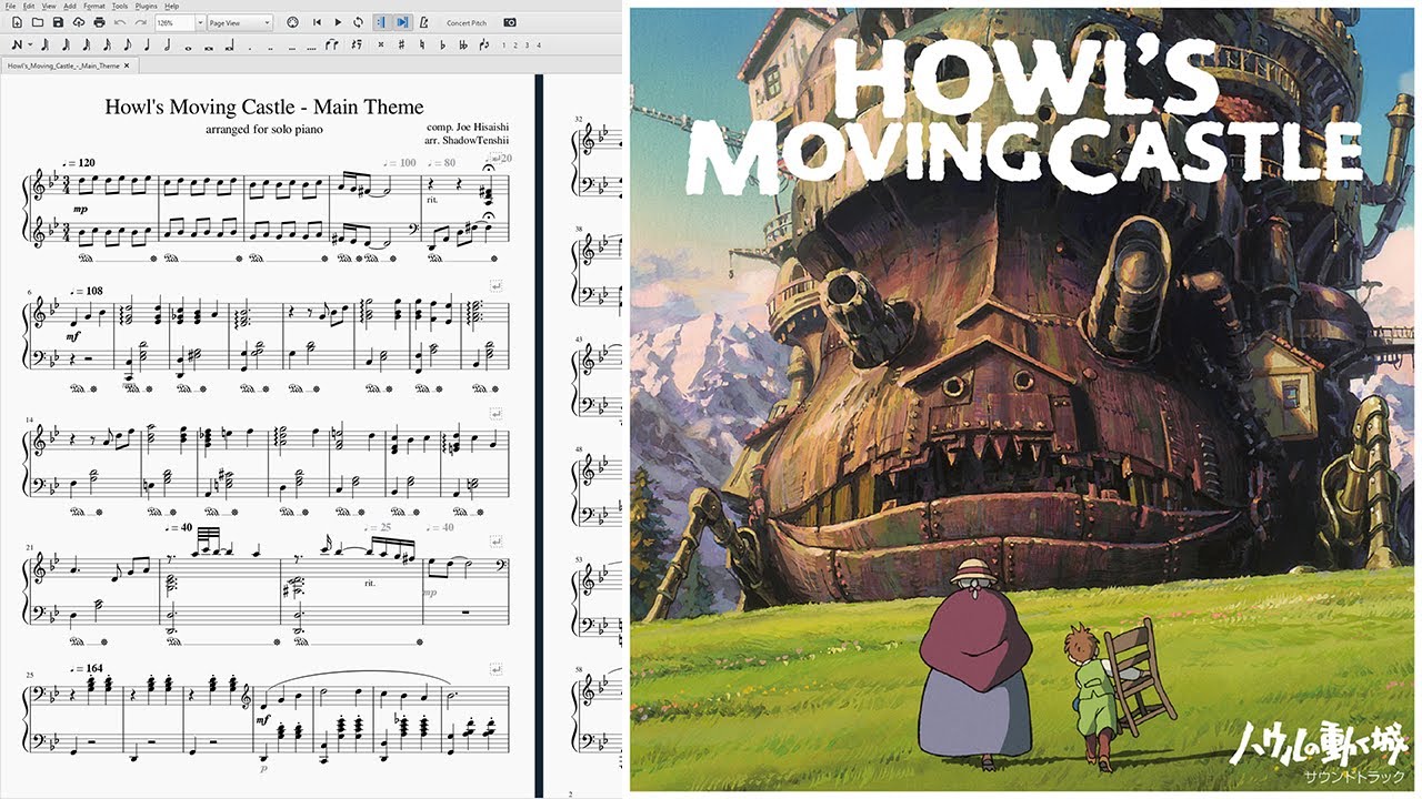Howl's Moving Castle - Main Theme ~ Violin Cover Chords - Chordify Howls Moving Castle Theme Song Violin