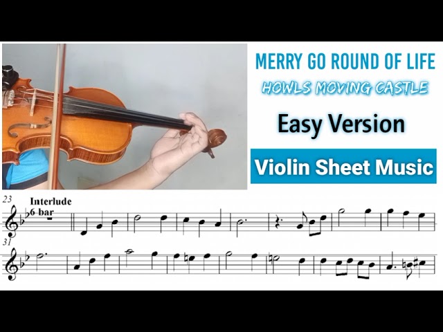 Howls Moving Castle Theme Song Violin