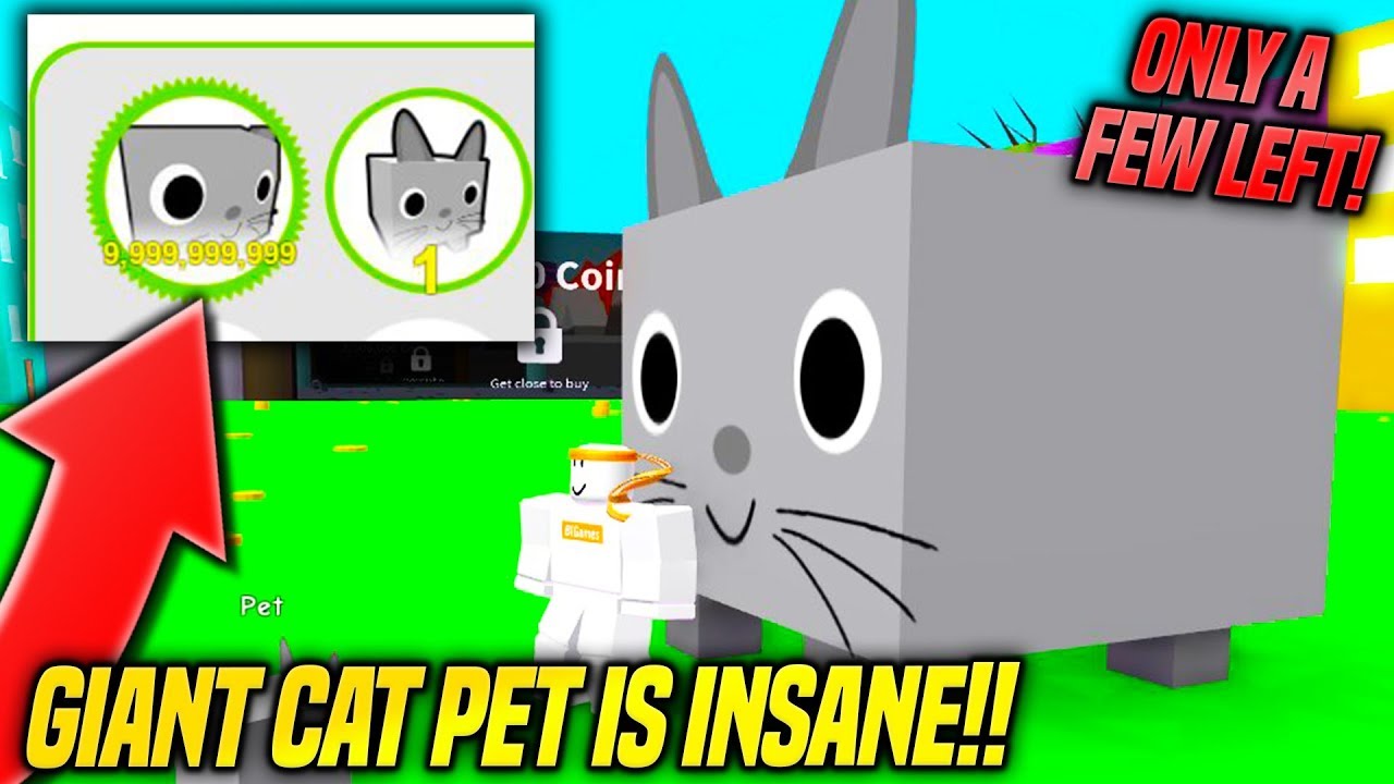 *HURRY* HOW TO GET THE GIANT CAT *BEST PET* IN PET SIMULATOR!! (Roblox Best Pet In Pet Simulator Roblox