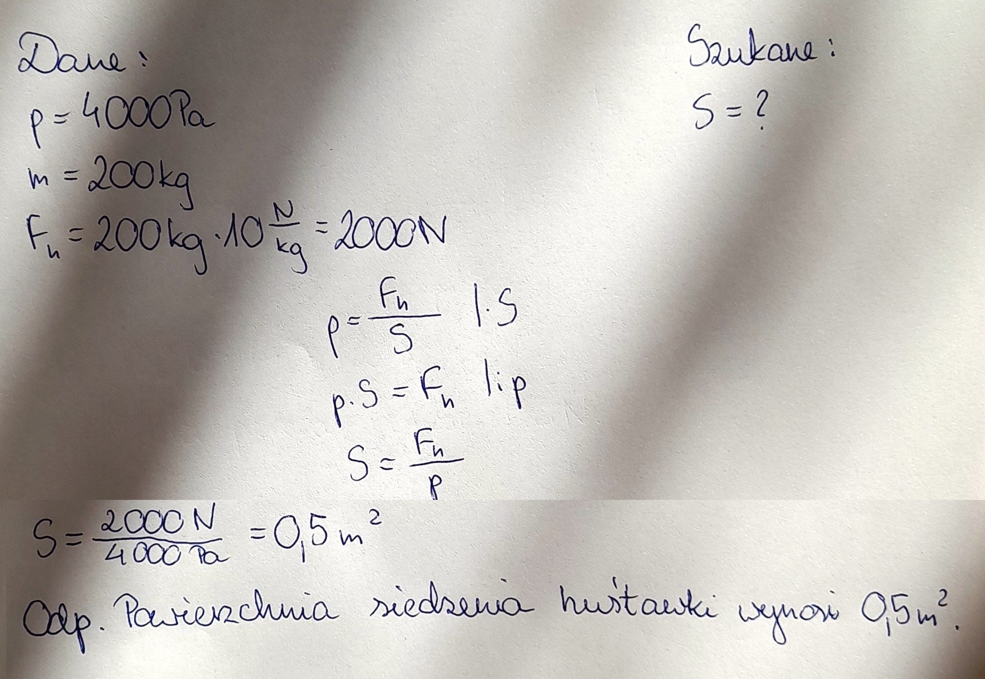 Elementy Hydrostatyki I Aerostatyki Zadania