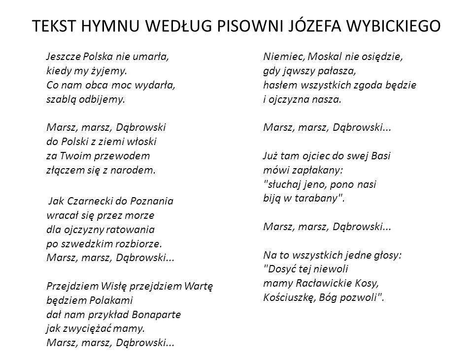 Hymn Polski Tekst Oryginalny - salinityonline Hymn Polski Tekst Dla Dzieci