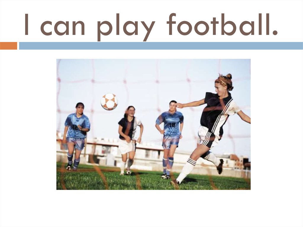 Piosenka Po Angielsku I Can Play Football