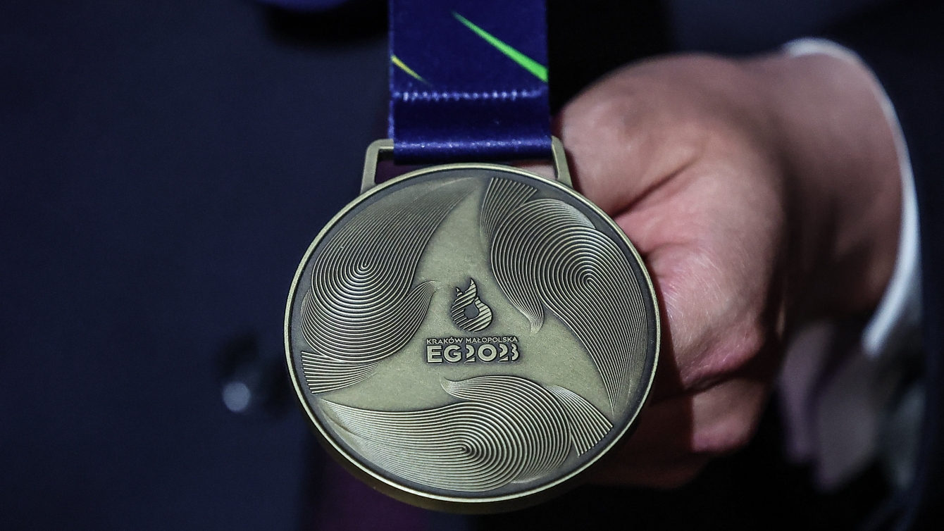 Igrzyska Europejskie 2023: W Wieliczce zaprezentowano medale i Igrzyska Olimpijskie 2023 Medale