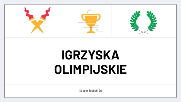 Igrzyska Olimpijskie | Genially Igrzyska Olimpijskie Genially Klasa 2
