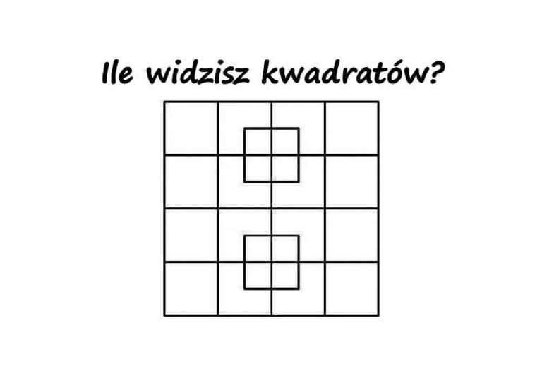 Ile Jest Kwadratów Na Rysunku | PDF Na Którym Rysunku Trójkąty Są Na Pewno Przystające Pokoloruj Je