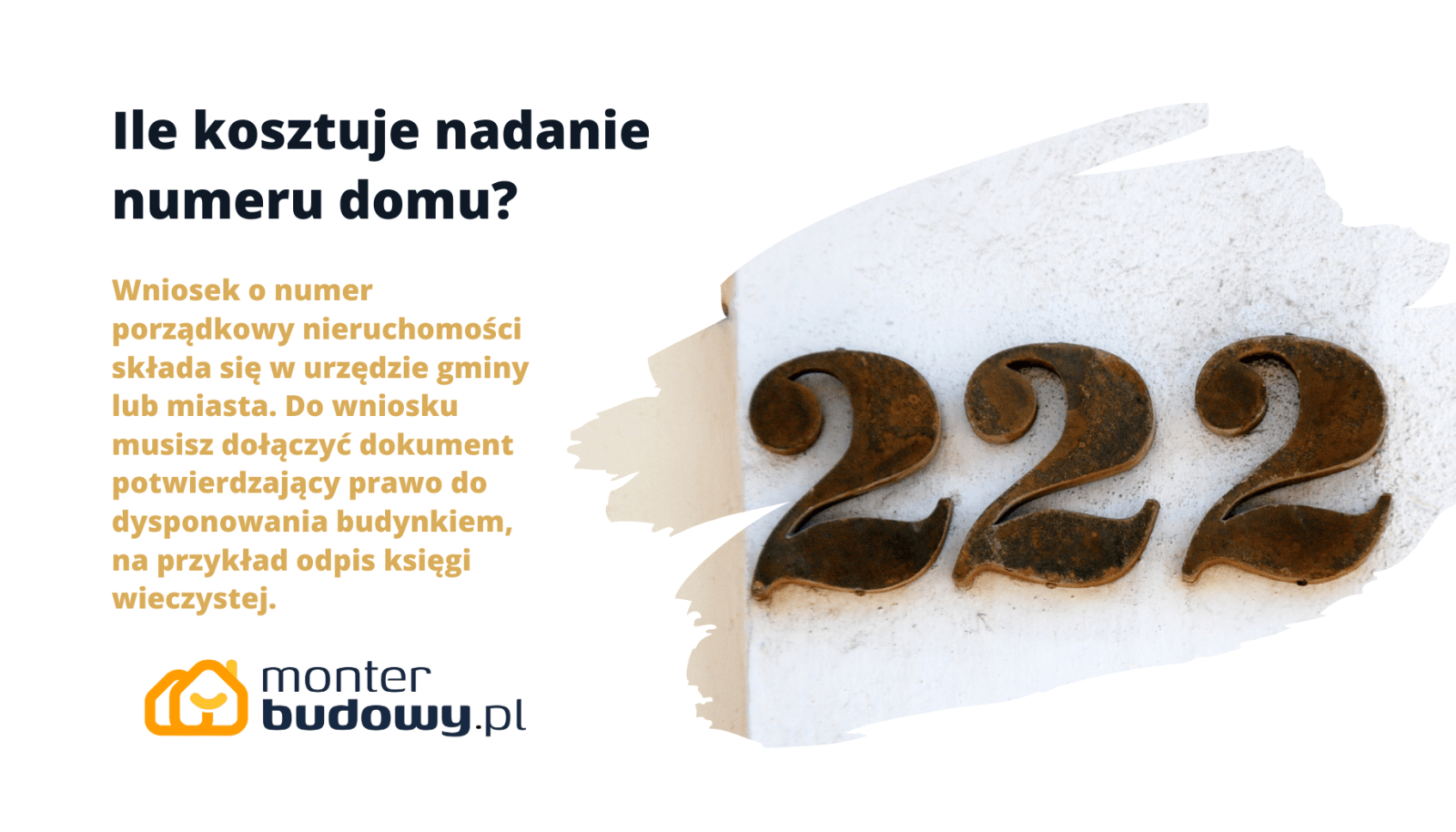 Ile Kosztuje Nadanie Numeru Domu