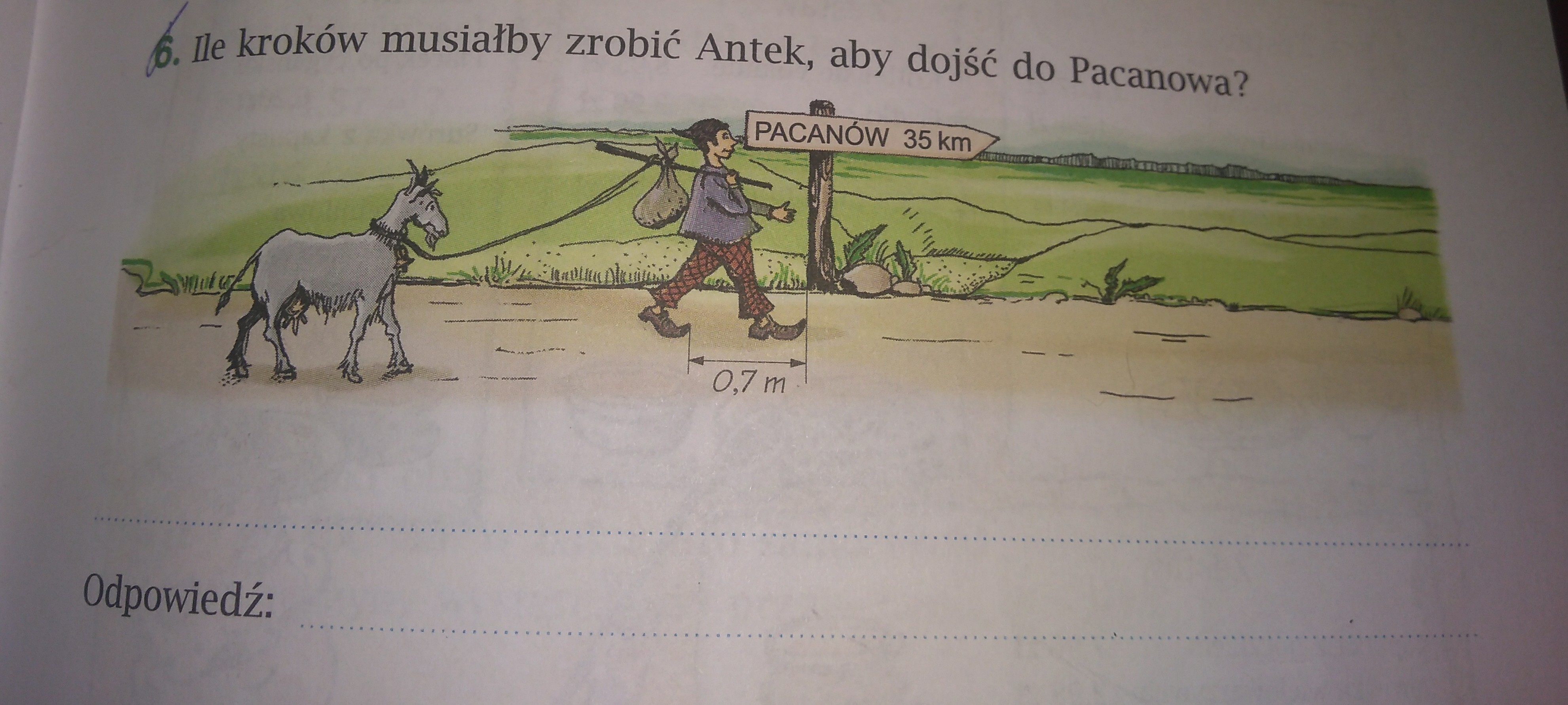 Ile Krokow Musialby Zrobic Antek Aby Dojsc Do Pacanowa