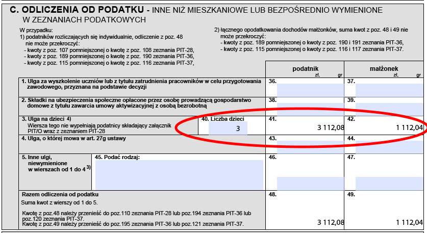 Czy Ulga Na Dzieci Wlicza Sie Do Rodzinnego
