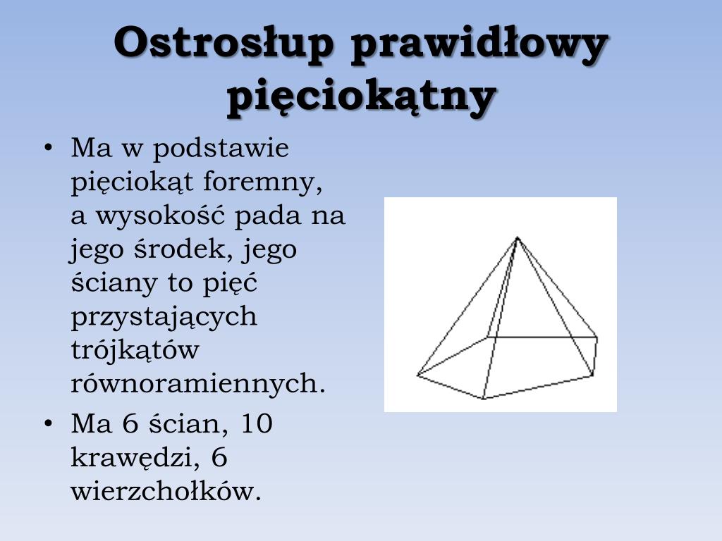 Ile ścian Ma Ostrosłup Pięciokątny - Margaret Wiegel Ile Krawedzi Ma Ostroslup Pieciokatny