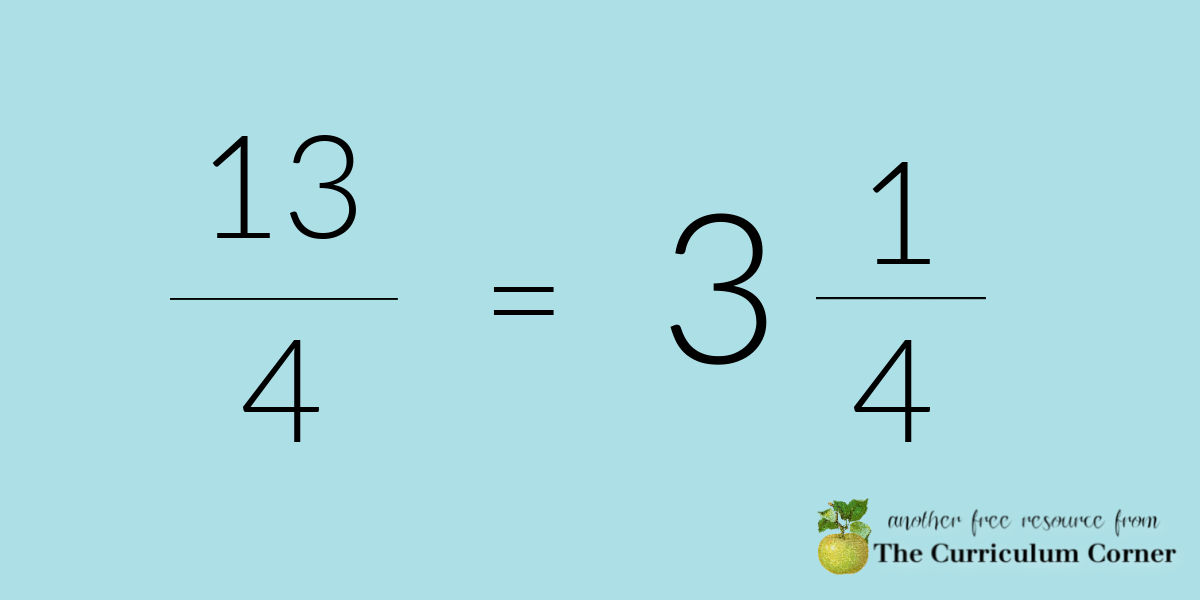 3 1 4 As A Improper Fraction