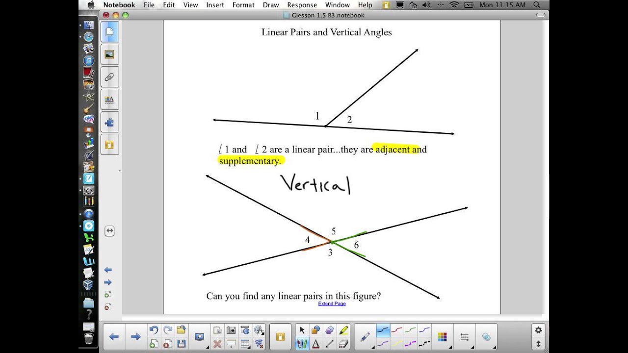 Which Angle Forms A Vertical Pair With Nsm