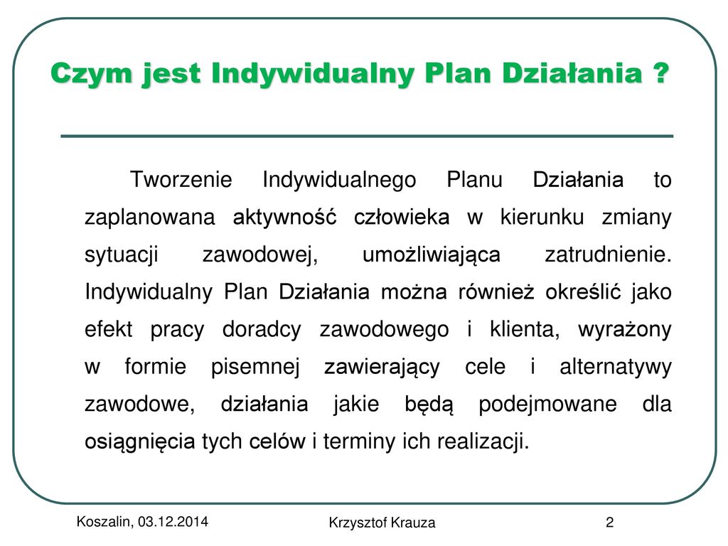 Indywidualny Plan Postępowania Wspierająco Aktywizującego Wzór
