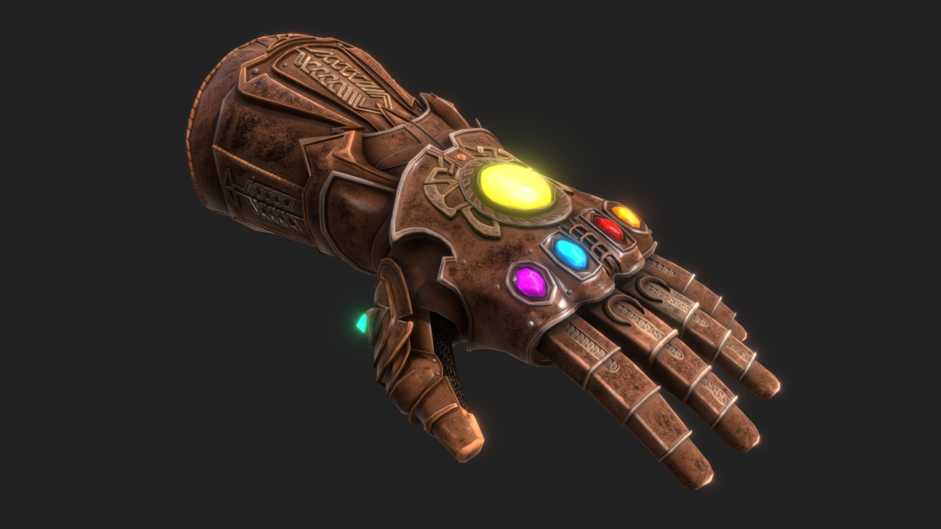 Infinity Gauntlet - 3D model by de Mravi (@de_mravi) [9105849] - Sketchfab Infinity Gauntlet 3d Print Model