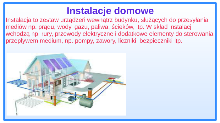 Instalacje Domowe by Szymon Zięba on Prezi Instalacje Domowe Technika Klasa 6