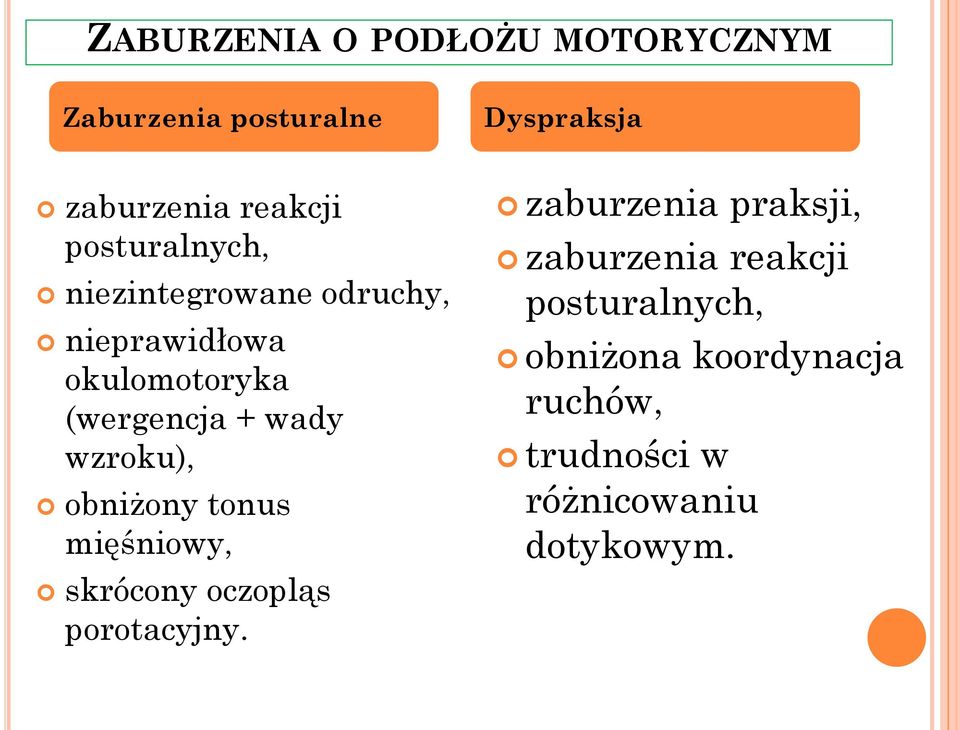 INTEGRACJA SENSORYCZNA JAKO METODA - PDF Darmowe pobieranie Skrocony Oczoplas Porotacyjny Swiadczy O
