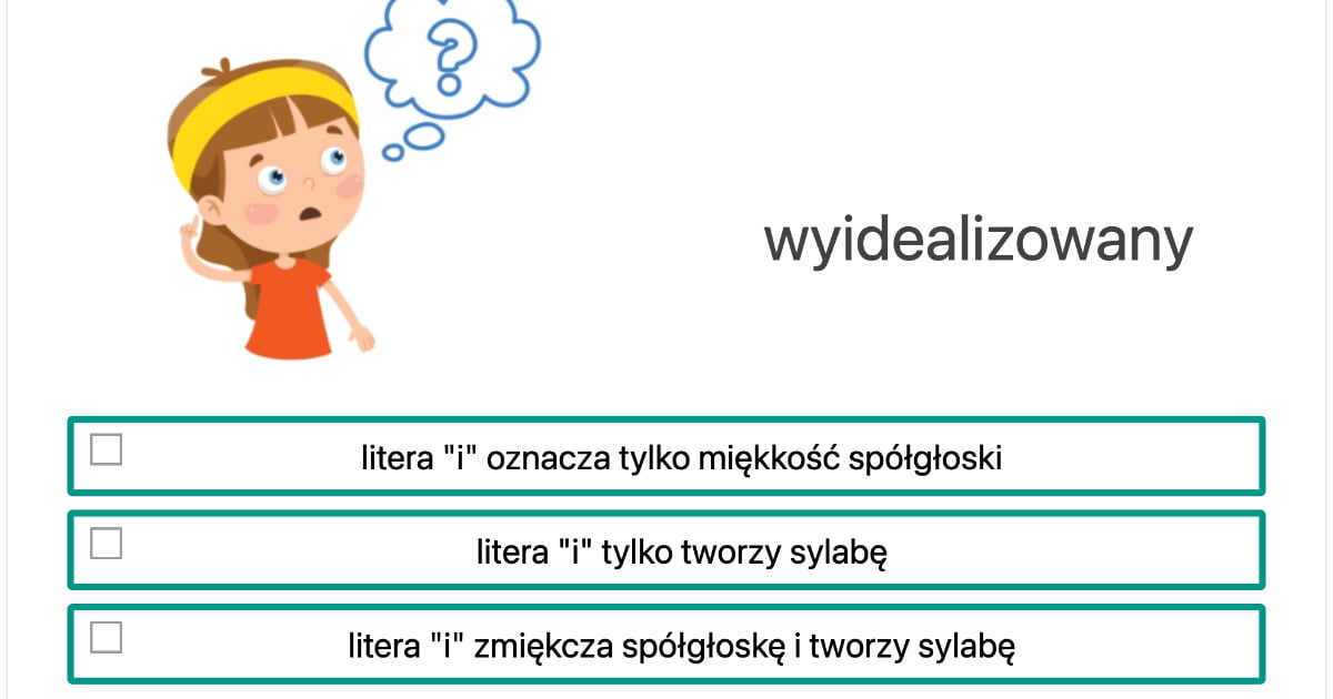 Litery I Głoski Sprawdzian Klasa 4