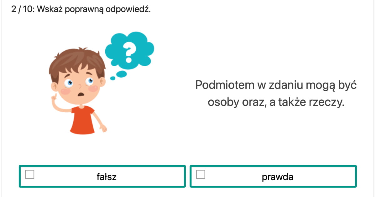 Podmiot I Orzeczenie Cwiczenia Klasa 6