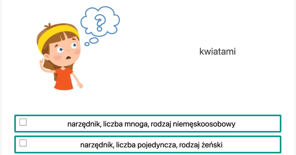 Test Z Czesci Mowy Klasa 5