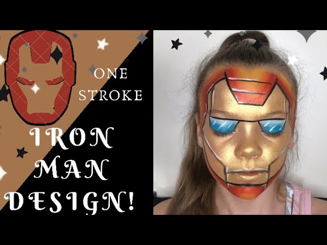 Iron Man Face Painting Ideas Iron Man Face Paint Easy