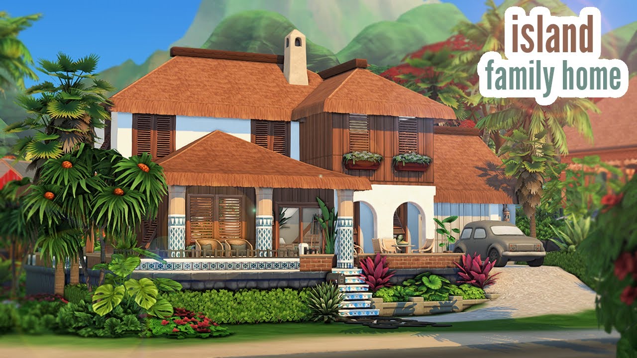island family home \\ The Sims 4 CC speed build - YouTube The Sims 4 Island Living Cc