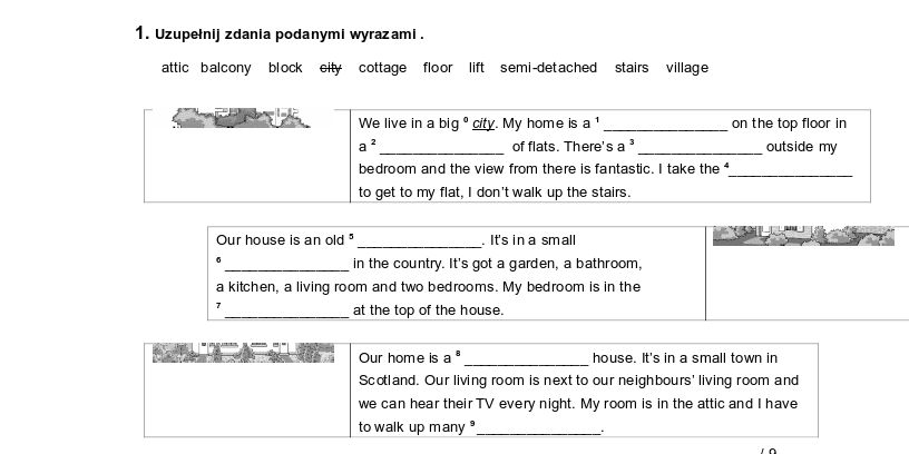 Sprawdzian Jezyk Angielski Klasa 6 Unit 1