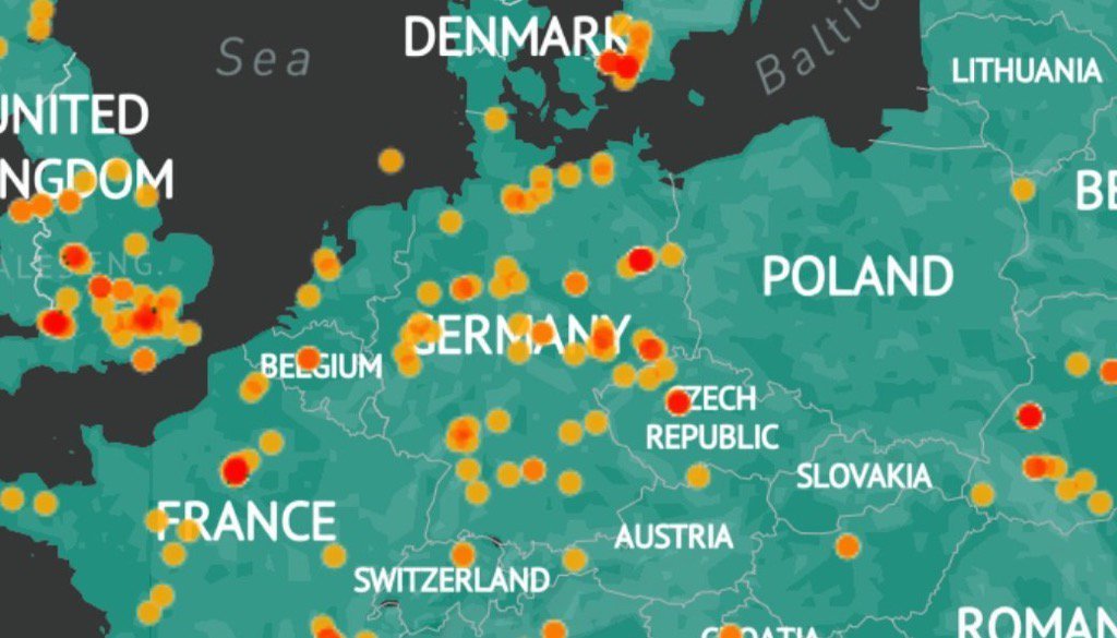 Jack Poso 🇺🇸 on Twitter: "Here is a map of terror attacks in Europe Mapa Ataków Terrorystycznych W Europie