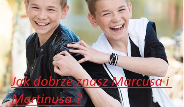 Jak Dobrze Znasz Marcusa I Martinusa
