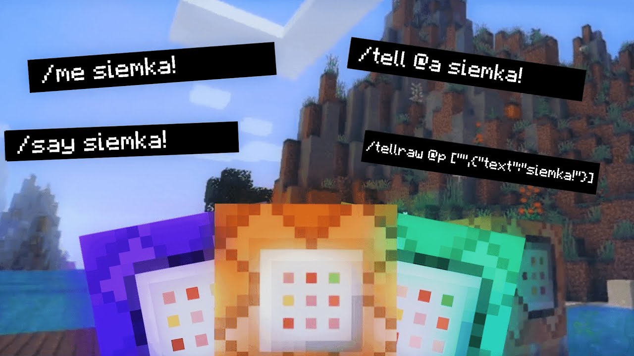 Jak dodać tekst na czacie? - Minecraft Komendy #1 | Poradnik - YouTube Jak Zrobić Napis Na Czacie W Minecraft