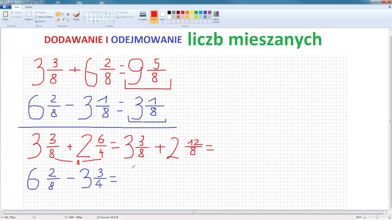 Jak dodawać i odejmować liczby mieszane - przykłady | ForumWiedzy - YouTube Odejmij Sprawdź Za Pomocą Dodawania