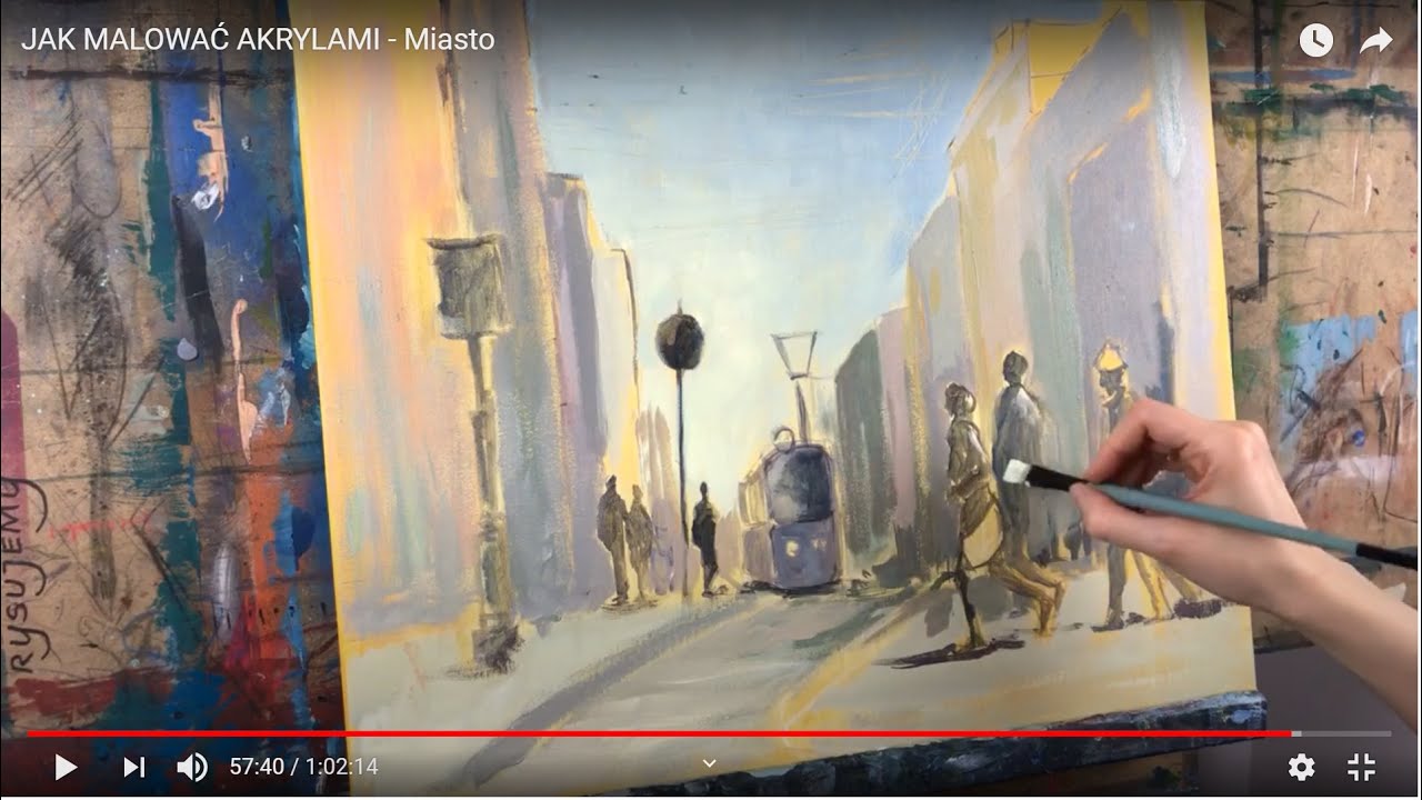 Jak Malować Akrylami Na Płótnie Youtube