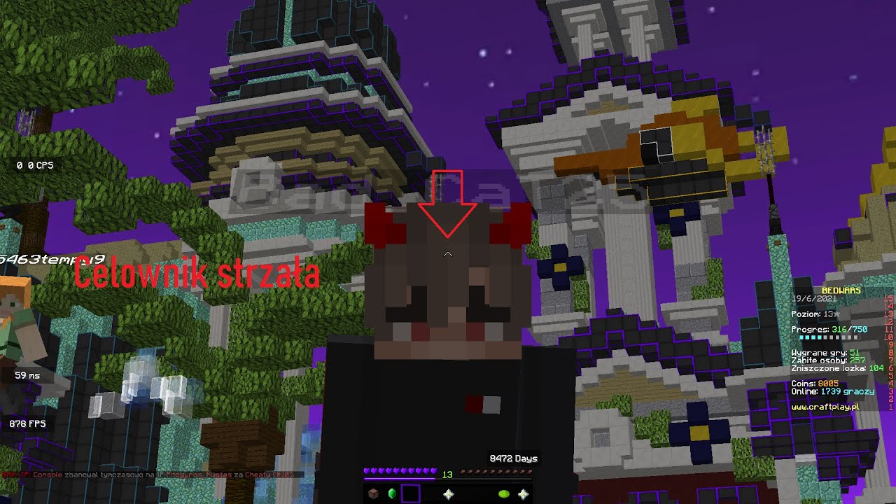 Jak miec celownik w minecraft jako strzalke (Lunar Client) - YouTube Jak Zmienic Celownik W Minecraft