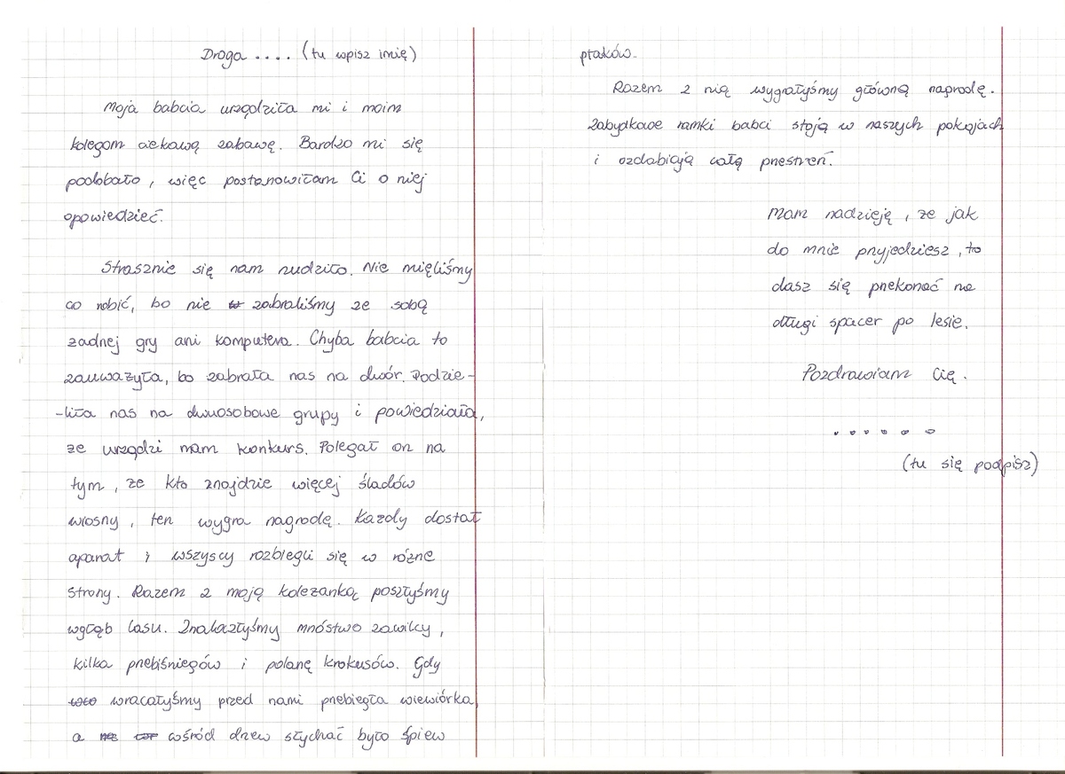 Jak Napisać List Do Koleżanki Napisz List Do Koleżanki Z Wakacji