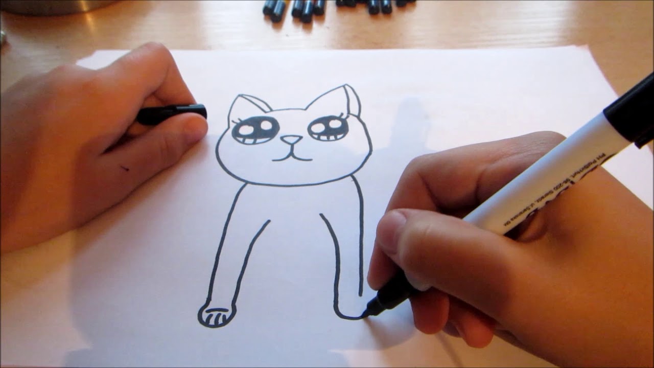 Jak narysować kota? - YouTube Jak Narysowac Psa Krok Po Kroku