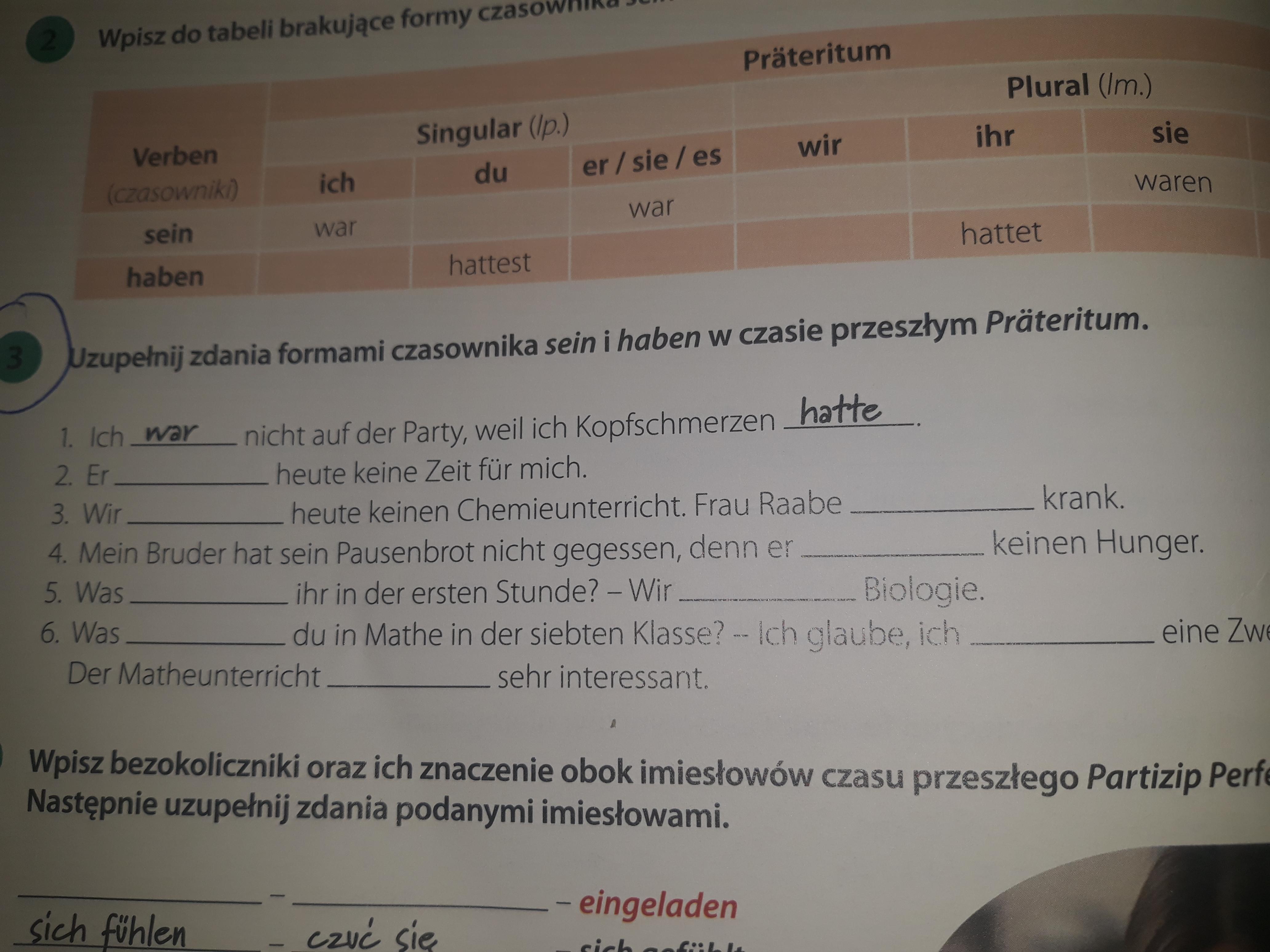 Jak Nazywamy Podstawową Nieosobową Formę Czasownika - Margaret Wiegel Wpisz Odpowiednio Brakujace Formy Czasownika Haben