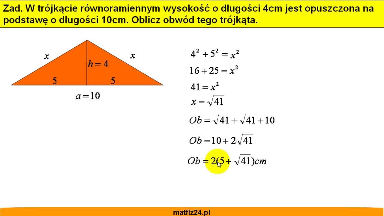 Jak Obliczy Pole Trojkata - Image to u Jaka Wysokosc Ma Posag Ktory Ustawiono Na Postumencie