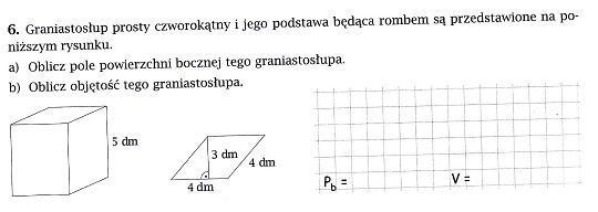Jak Obliczyć Pole Powierzchni Bocznej Graniastosłupa