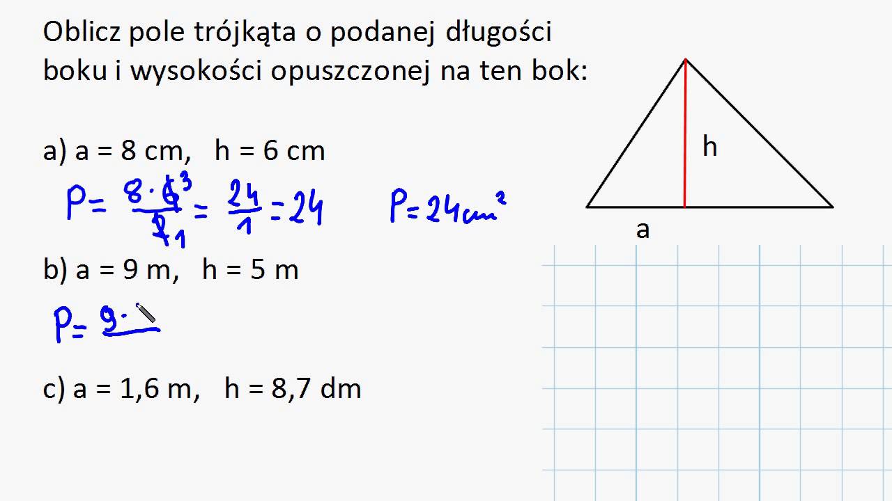 Jak obliczyć pole trójkąta? - YouTube Jak Zrobić Prostokąt W Scratchu